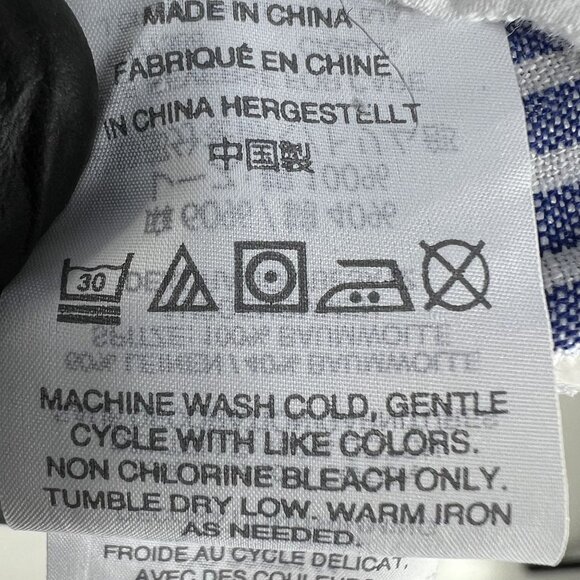 J Crew Women M 60% Linen Swim Dress Striped Eyelet Lace Tassel Drawstring Beachy - Picture 13 of 14